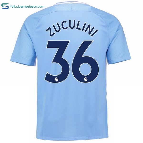 Camiseta Manchester City 1ª Zuculini 2017/18